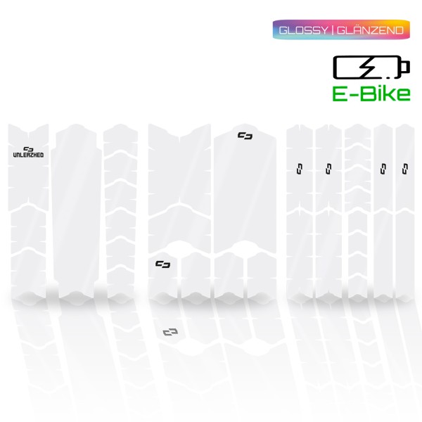 Unleazhed BP01 protection foil E-Bike-Kit XXL clear - Rahmenschutzfolie