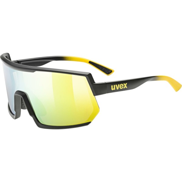 Uvex Sportstyle 235 Sonnenbrille sunbee-blue matt / mirror yellow
