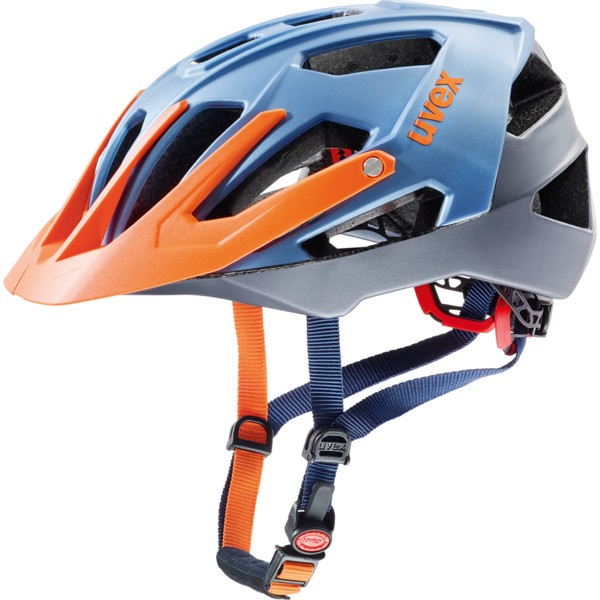 Uvex Quatro Helm blue-silver orange mat