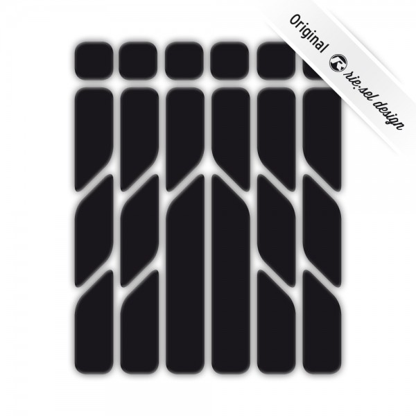 rie:sel design Reflektive Sticker re:flex black