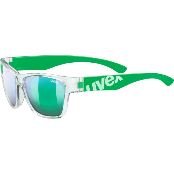 Uvex Sportstyle 508 Kinder-Sonnenbrille clear green / mirror green (S3)